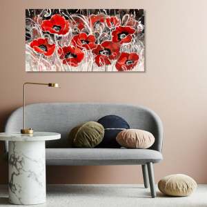 M121 - Πίνακας κόκκινες παπαρούνες