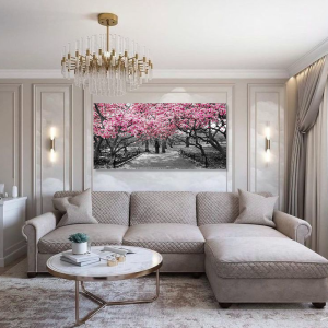 BDL068 - Πίνακας δρόμος με αμυγδαλιές