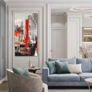 M236 - Πίνακας πόλη γκρι