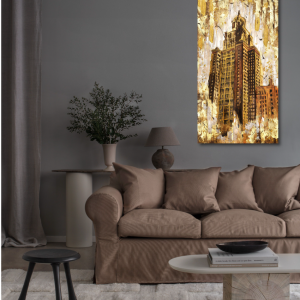 M238 - Πίνακας χρυσός ουρανοξύστης