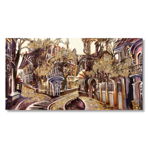 M242 - Πίνακας πολύχρωμη γειτονιά