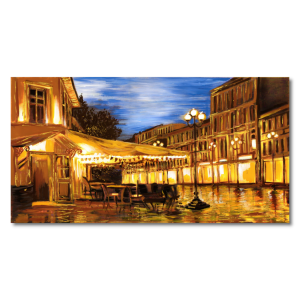 M245 - Πίνακας πεζόδρομος το σούρουπο