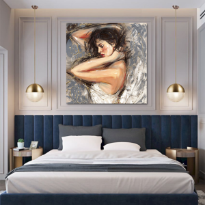 M271 - Πίνακας μελαχρινή γυναίκα