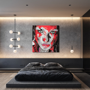 M282 - Πίνακας γυναικείο πρόσωπο