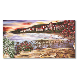 M298 - Πίνακας μπαλκόνι με θέα τη θάλασσα