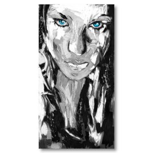 M382 - Πίνακας ασπρόμαυρη γυναικεία φιγούρα