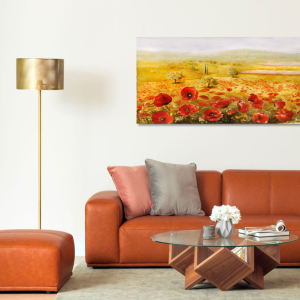 M418 - Πίνακας λιβάδι με παπαρούνες