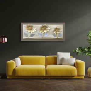 10PD61 - Πίνακας 3D μαργαρίτες