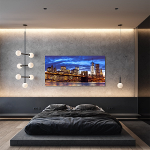 M1027 - Πίνακας γέφυρα του Μπρούκλιν το σούρουπο