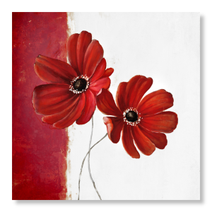 M499 - Πίνακας κόκκινα λουλούδια