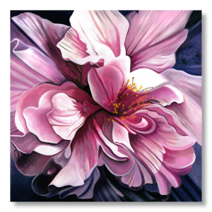 M593 - Πίνακας ροζ μοβ λουλούδι