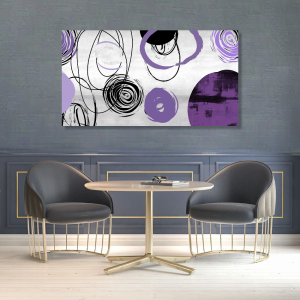 M644 - Πίνακας κύκλοι μοβ