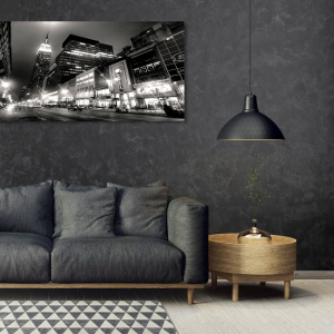 M847 - Πίνακας ασπρόμαυρη πόλη