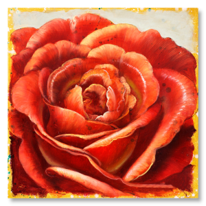 M897 - Πίνακας πορτοκαλί τριαντάφυλλο