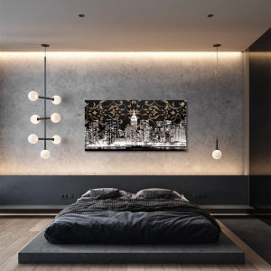 M962 - Πίνακας ασπρόμαυροι ουρανοξύστες