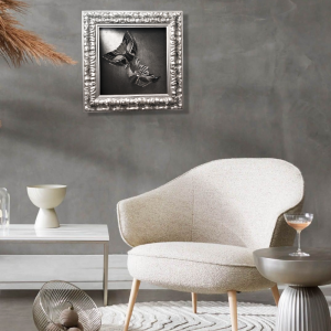 M02 - Βενετσιάνικες μάσκες μαύρο και ασήμι