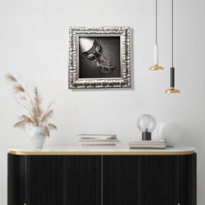 M02 - Βενετσιάνικες μάσκες μαύρο και ασήμι