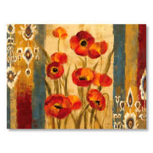 WA007 - Πίνακας πορτοκαλί λουλούδια