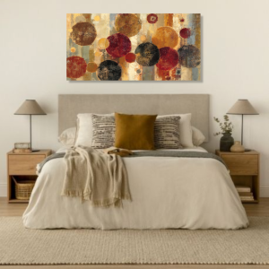 WA083 - Πίνακας κύκλοι σε ζεστές αποχρώσεις