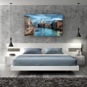 VE014 - Πίνακας Βενετία σε μπλε φόντο
