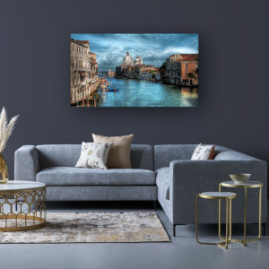 VE014 - Πίνακας Βενετία σε μπλε φόντο