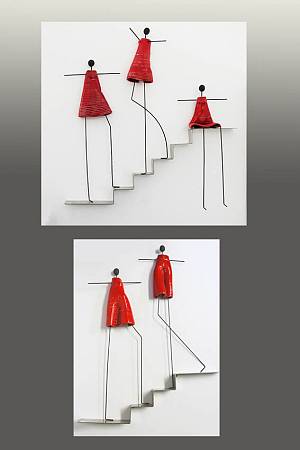 Σκάλα Μεταλλική μεγάλη με 3 Φιγούρες