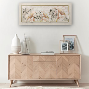 10PD33 - Πίνακας 3D λουλούδια