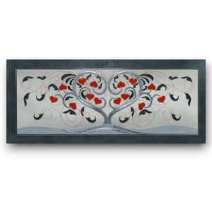 10PD43 - Πίνακας 3D δέντρο με καρδιές