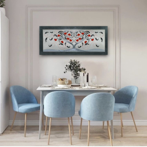 10PD43 - Πίνακας 3D δέντρο με καρδιές