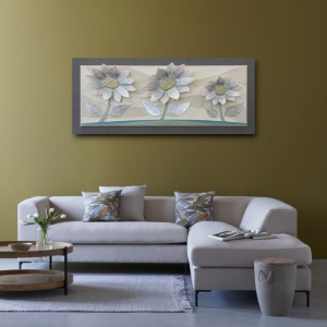 10PD62 - Πίνακας 3D λουλούδια