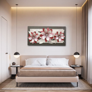61PD02 - Πίνακας 3D λουλούδια