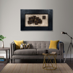 TC105 - Πίνακας 3D με καφέ κύβους (ΑΚΟΛΟΥΘΕΙ ΒΙΝΤΕΟ)