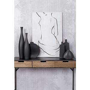 LUI ΒΑΖΟ ΚΕΡΑΜΙΚΟ ΑΝΘΡΑΚΙ ΜΑΤ 10,5x4xH32,5cm