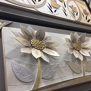 10PD62 - Πίνακας 3D λουλούδια