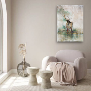 LP05 - Πίνακας ελάφι κάθετη ζωγραφική