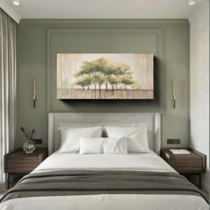 LP08 - Πίνακας δέντρα σε γήινους χρωματισμούς