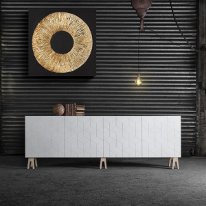 LP14 - Πίνακας χρυσό σχήμα σε μαύρο φόντο