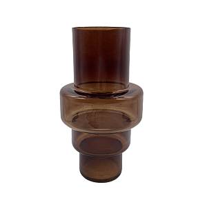 CULTURE ΒΑΖΟ ΓΥΑΛΙ ΚΑΦΕ D13xH23cm