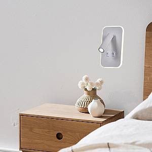 ΑΠΛΙΚΑ ΚΡΕΒΑΤΙΟΥ ΑΝΑΓΝΩΣΗΣ IRIS 3 11W & 3W LED 3000K ΛΕΥΚΟ