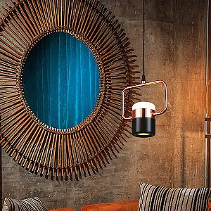 ΦΩΤΙΣΤΙΚΟ ΚΡΕΜΑΣΤΟ ΜΟΝΟΦΩΤΟ LED 3+5W 3000Κ  ΜΑΥΡΟ/ΧΡΥΣΟ