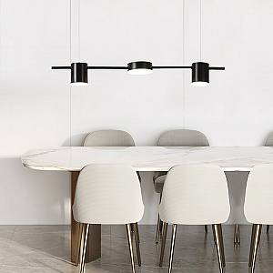 ΦΩΤΙΣΤΙΚΟ ΚΡΕΜΑΣΤΟ 3ΦΩΤΟ LED 24W  ΜΑΥΡΟ