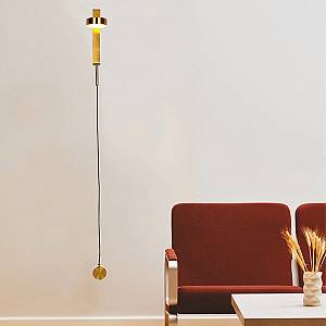 ΑΠΛΙΚΑ ΤΟΙΧΟΥ ΡΑΒΔΟΣ LED 9W ΧΡΥΣΟ