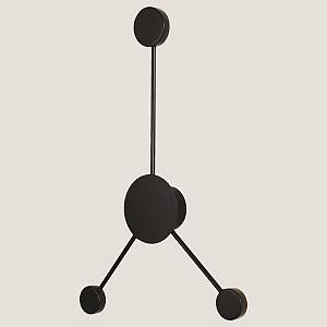 ΑΠΛΙΚΑ ΤΟΙΧΟΥ ΡΑΒΔΟΣ LED 3x5W  ΜΑΥΡΟ