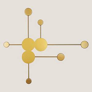 ΑΠΛΙΚΑ ΤΟΙΧΟΥ ΡΑΒΔΟΣ LED 6x5W 82x92 ΧΡΥΣΟ