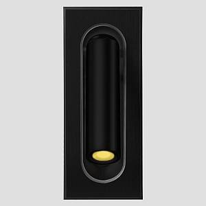 ΑΠΛΙΚΑ ΤΟΙΧΟΥ ΧΩΝΕΥΤΗ LED 3W 3000Κ Α170 ΜΑΥΡΗ