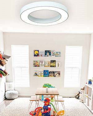 Κρεμαστό φωτιστικό LED 50W 4000K σε λευκή απόχρωση D:80cm (6171-80-WH)