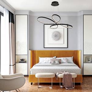 Κρεμαστό φωτιστικό LED 56W 3000K από αλουμίνιο σε μαύρη απόχρωση D:100cm (6150-BL)