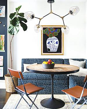 Κρεμαστό φωτιστικό από μαύρο μέταλλο και διάφανο γυαλί 4XE27 D:120cm (6129-4-ΝΜ)