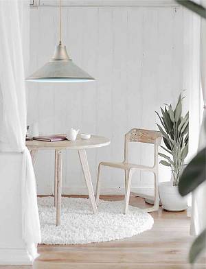 Φωτιστικό μονόφωτο αλουμίνιο sapphire/πατίνα χρυσή Ε27 Φ40