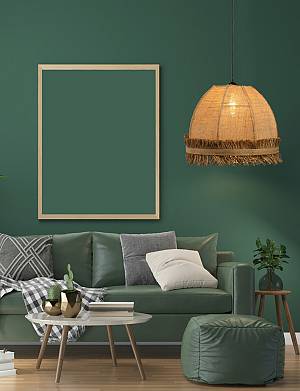 Φωτιστικό μονόφωτο λινάτσα natural Ε27 Φ40